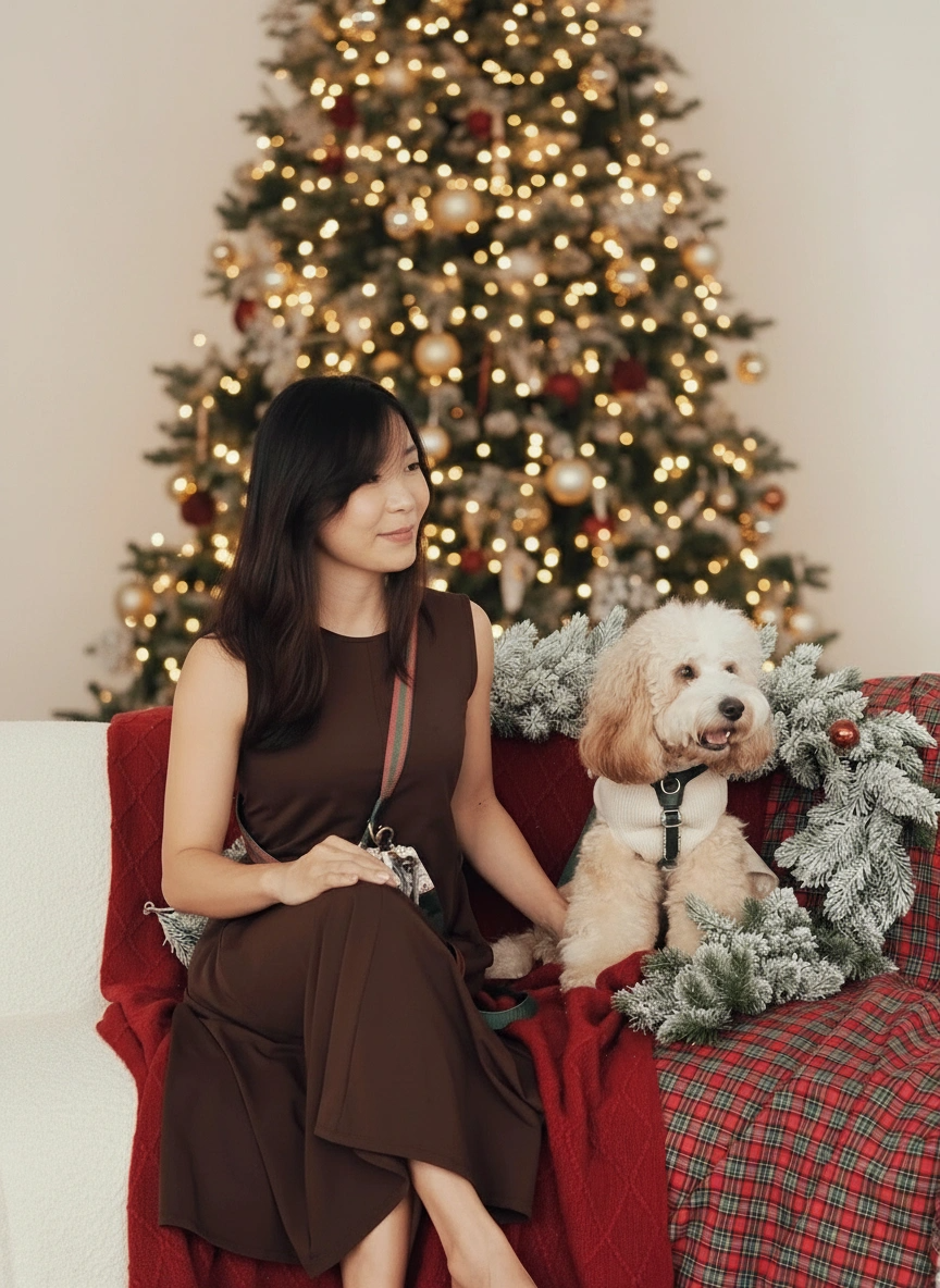 Sorella Harness in Vintage Christmas