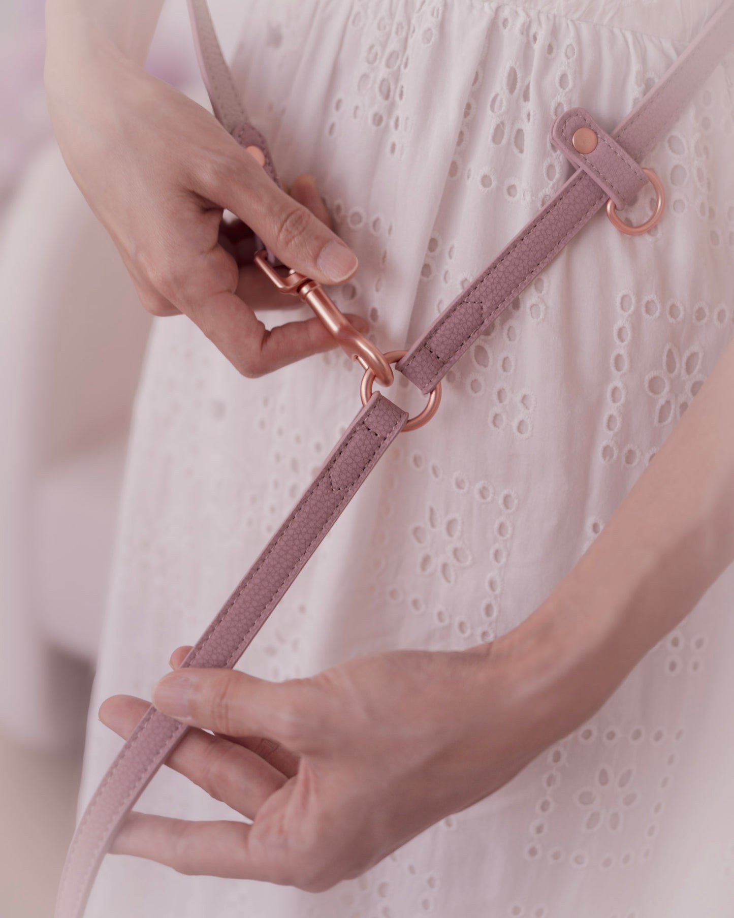 Verso Leash in Mauve