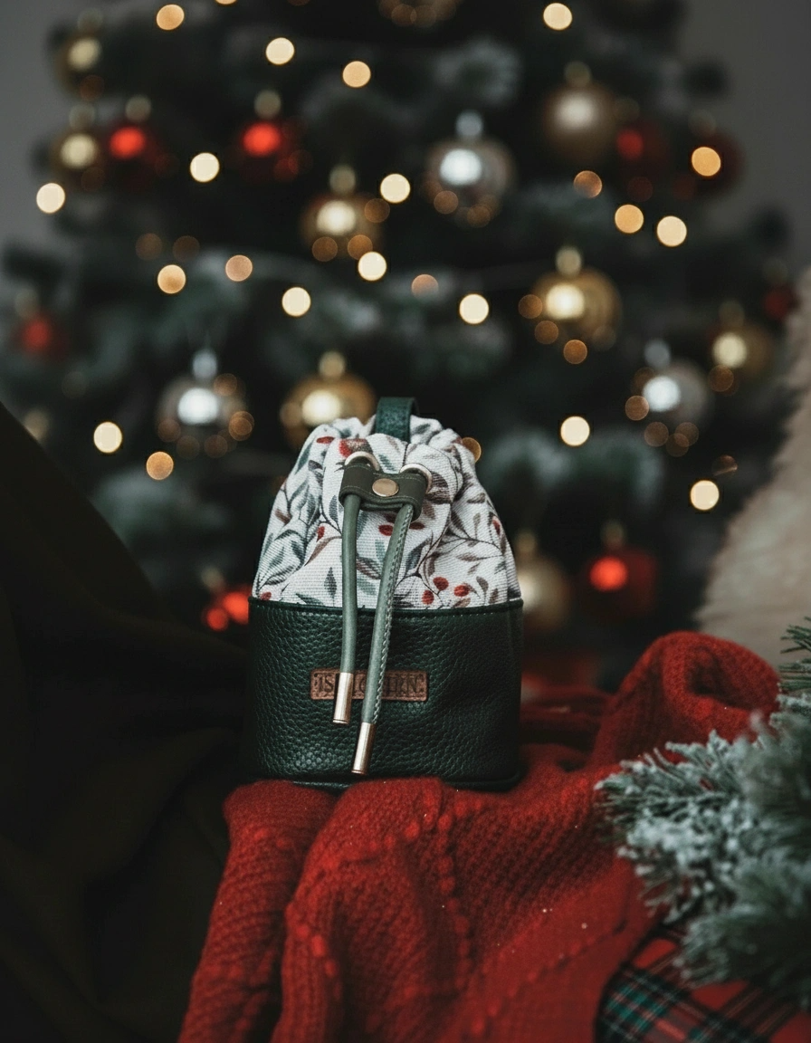 Myra Pouch in Vintage Christmas