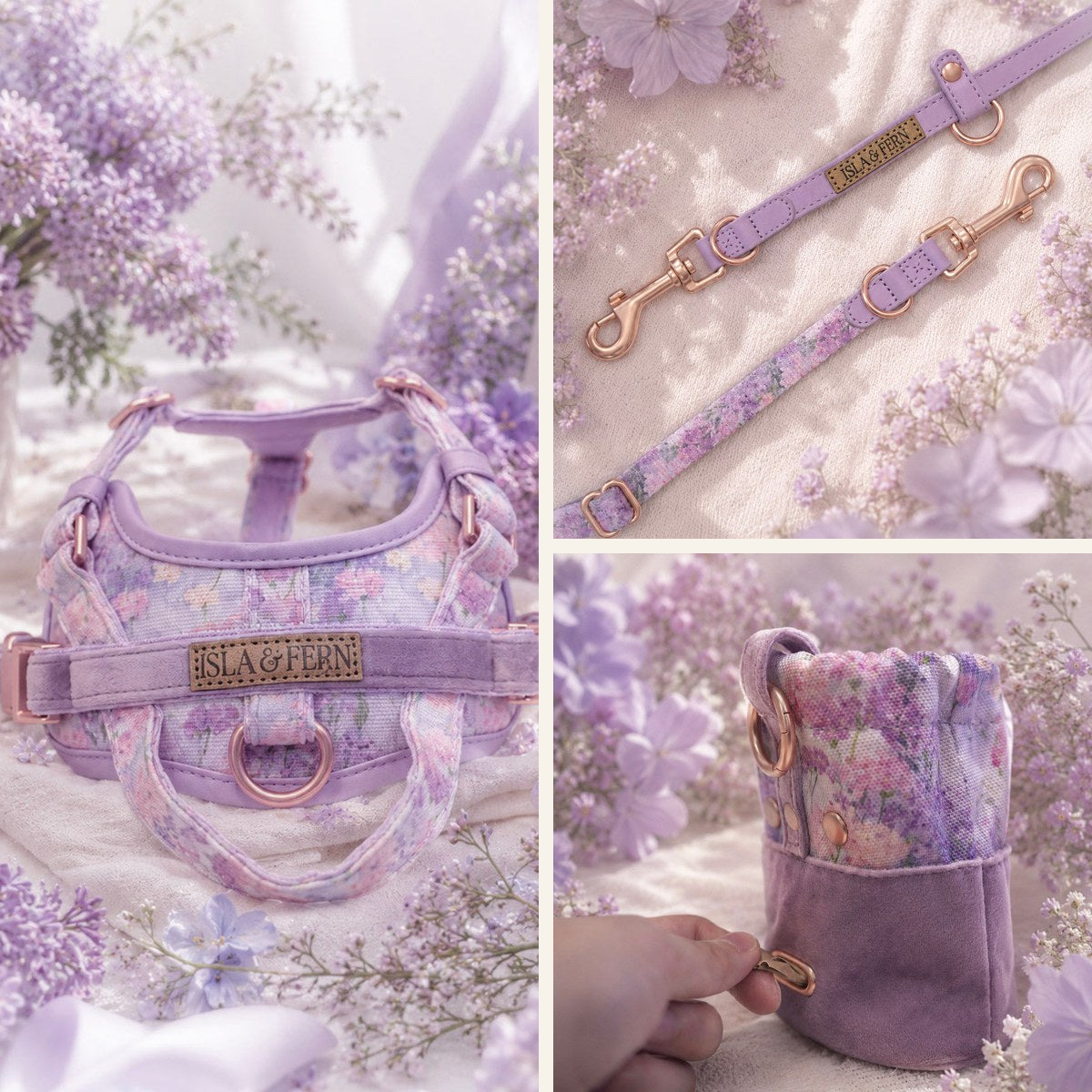 Meadow Lifestyle Set - Harness, Leash, Pouch, Mat