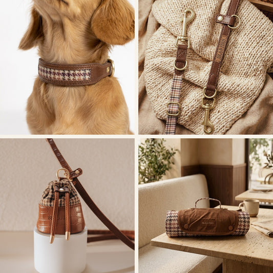 Saddlewood 2.0 Lifestyle Set - Collar, Leash, Pouch, Mat